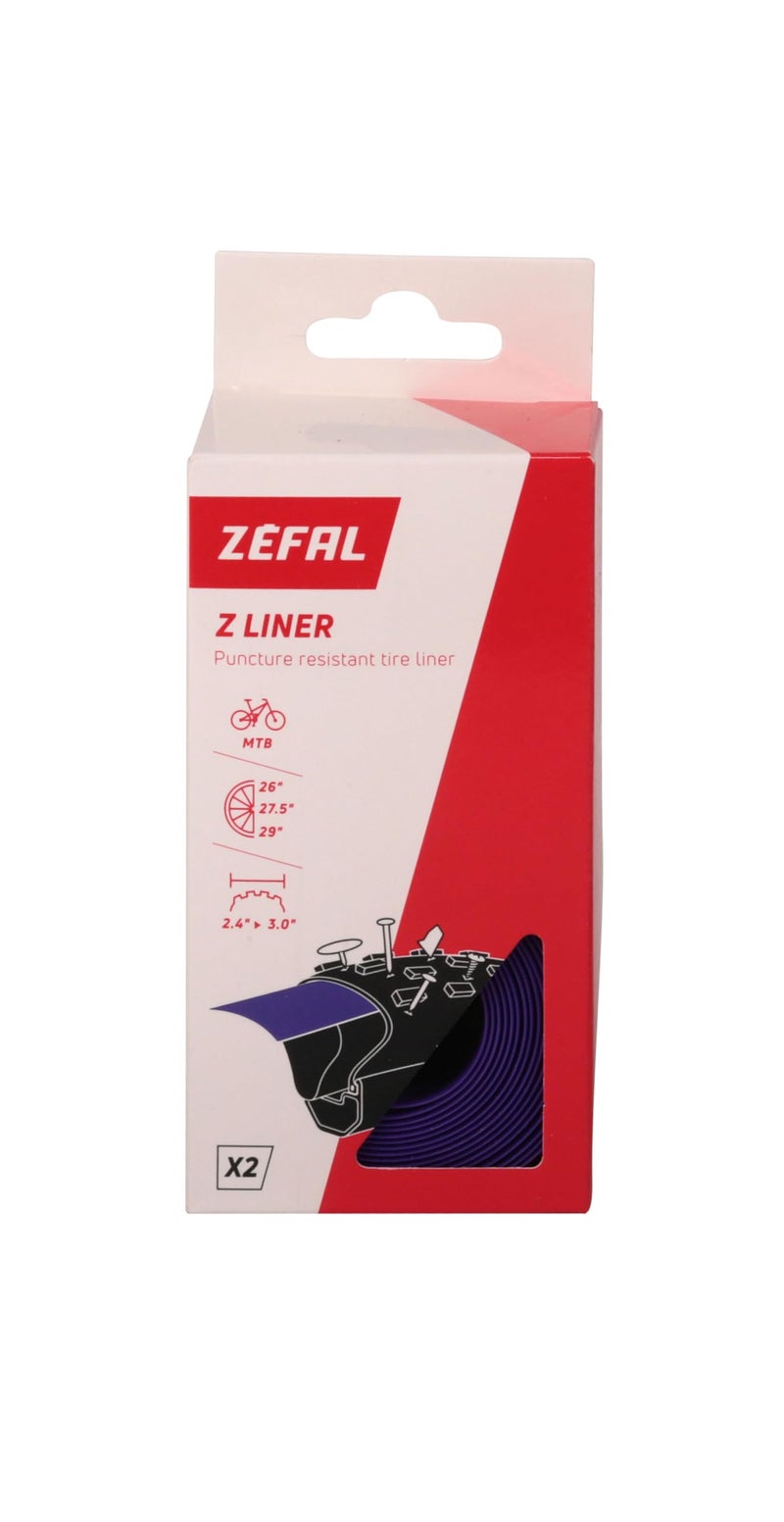 Zefal Unisex's Z-Liner Rim Tape, Pair, Multi, 26"/27.5"/29" x 50mm (Purple) - Image 2